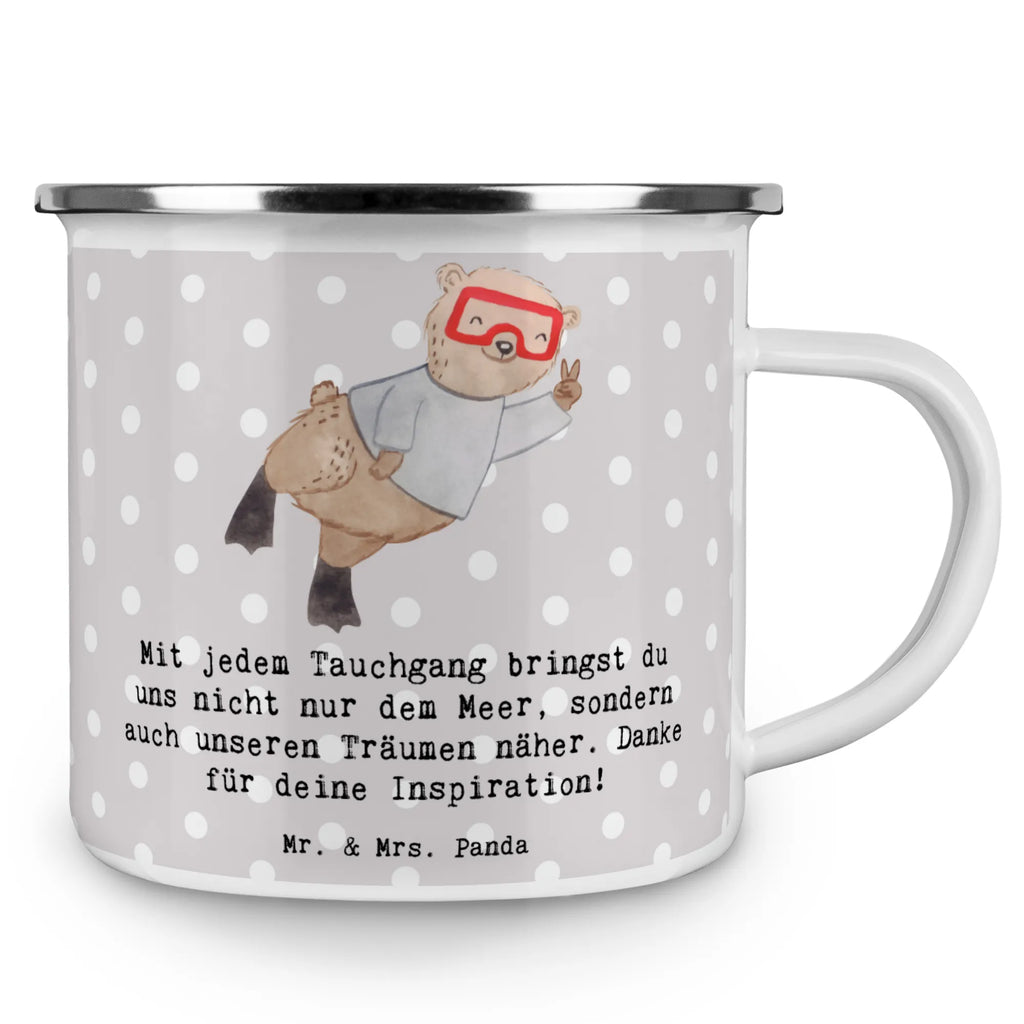 Camping Emaille Tasse Tauch Trainerin metallbecher, Emailletasse, Kaffeetasse, Becher, Blechtasse, becher emaille, Campingtasse, wanderbecher, reisetasse, Emaille Becher, Reisebecher, Teebecher, Emaille Tasse, Teetasse, wandertasse, Kaffeebecher, Trinkbecher, emaillebecher, Tasse, Tasse Emaille, Pott, Metalltasse, Campingbecher, blechbecher, Geschenk, Schenken, Sport, Sportart, Hobby, Danke, Dankeschön, Auszeichnung, Gewinn, Sportler