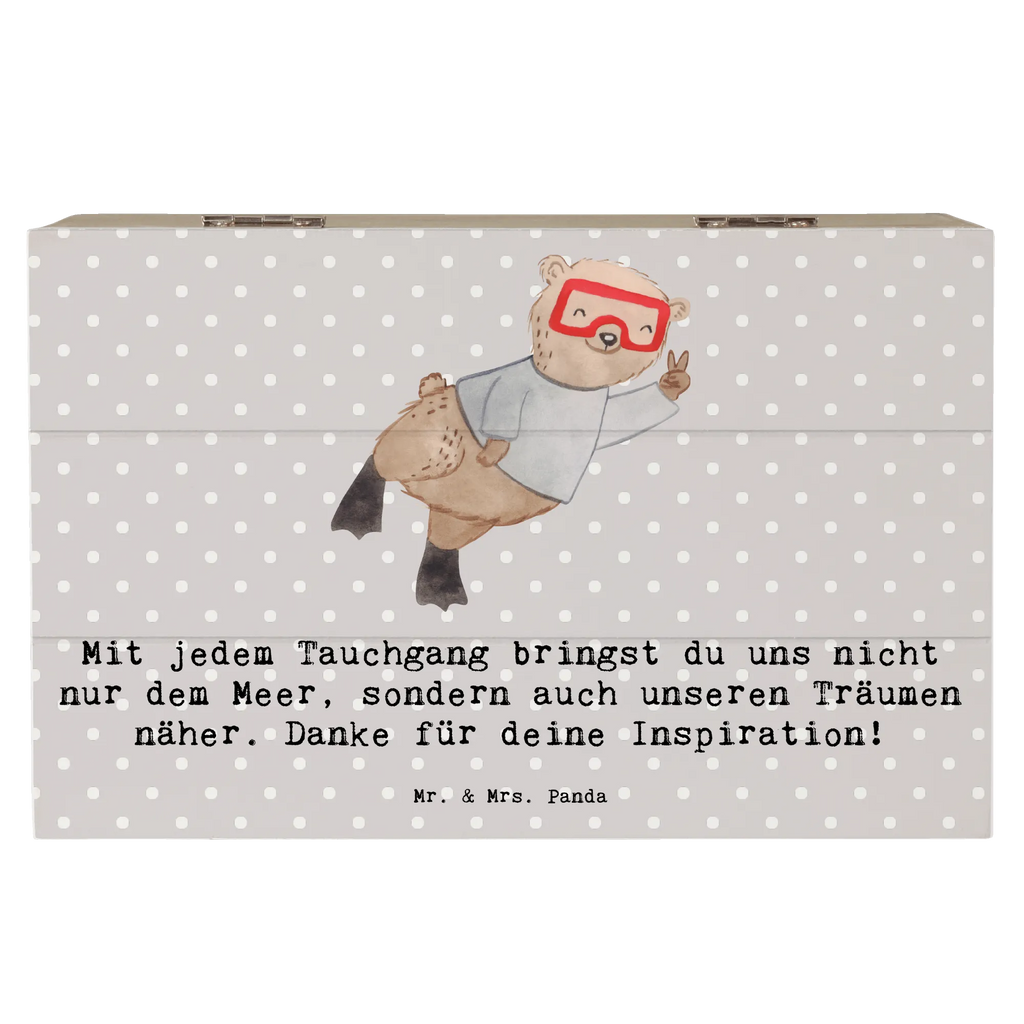 Holzkiste Tauch Trainerin Erinnerungsbox, Holzkiste, Aufbewahrungsbox, Geschenkbox, Schatulle, XXL, Schatzkiste, Truhe, Erinnerungskiste, Geschenkdose, Dekokiste, Kiste, Geschenk, Sport, Sportart, Hobby, Schenken, Danke, Dankeschön, Auszeichnung, Gewinn, Sportler