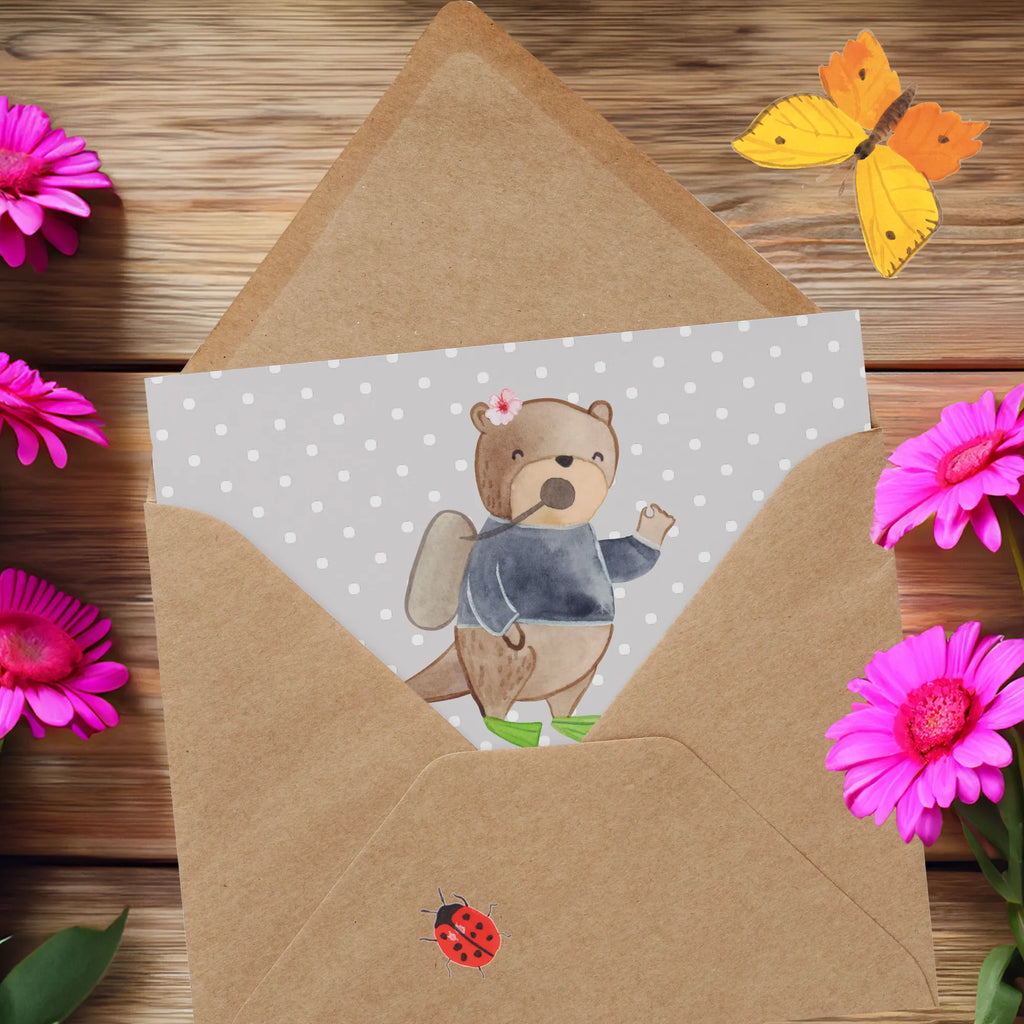 Deluxe Card Mit dir als Tauchtrainerin entdecken wir nicht nur die Tiefen des Meeres, sondern auch unsere innere Stärke! Klappkarte, Karte, Hochzeitskarte, Geburtstagskarte, Einladungskarte, Hochwertige Grußkarte, Grußkarte, Glückwunschkarte, Hochwertige Klappkarte, Geschenk, Sport, Sportart, Hobby, Schenken, Danke, Dankeschön, Auszeichnung, Gewinn, Sportler