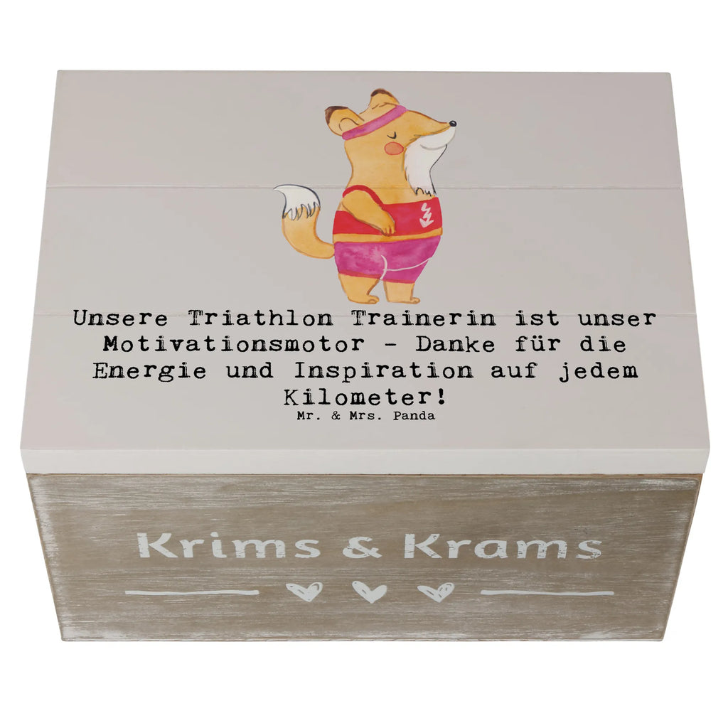 Holzkiste Triathlon Trainerin XXL, Schatzkiste, Schatulle, Truhe, Geschenkdose, Kiste, Dekokiste, Erinnerungsbox, Holzkiste, Aufbewahrungsbox, Erinnerungskiste, Geschenkbox, Geschenk, Sport, Sportart, Hobby, Schenken, Danke, Dankeschön, Auszeichnung, Gewinn, Sportler