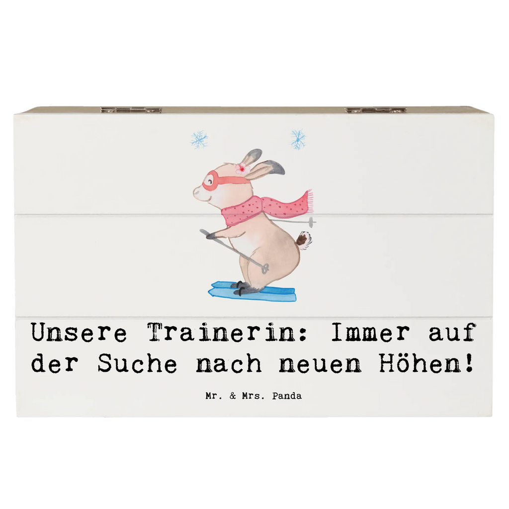 Holzkiste Skispringen Trainerin Truhe, Erinnerungsbox, Holzkiste, XXL, Schatzkiste, Kiste, Schatulle, Dekokiste, Aufbewahrungsbox, Geschenkbox, Erinnerungskiste, Geschenkdose, Geschenk, Sport, Sportart, Hobby, Schenken, Danke, Dankeschön, Auszeichnung, Gewinn, Sportler