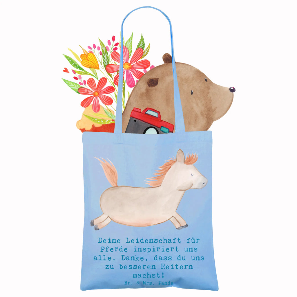 Tote bag Deine Leidenschaft für Pferde inspiriert uns alle. Danke, dass du uns zu besseren Reitern machst! Stoffbeutel, Beuteltasche, Jutetasche, Laptoptasche, Badetasche, Umhängetasche, Jutebeutel, Stofftasche, Schultertasche, Beutel, Strandtasche, Einkaufstüte, Tasche, Shopper, Tragetasche, Einkaufstasche, Geschenk, Sport, Sportart, Hobby, Schenken, Danke, Dankeschön, Auszeichnung, Gewinn, Sportler