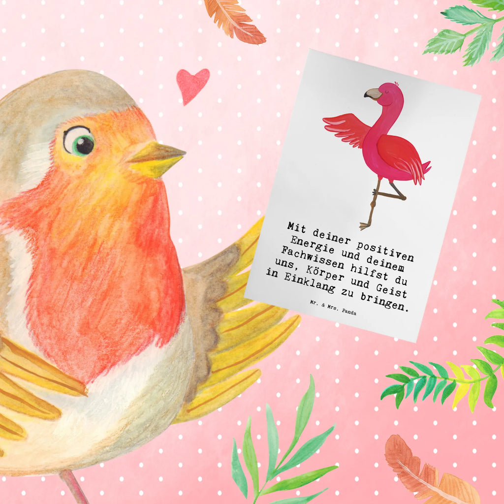 Greetings card Mit deiner positiven Energie und deinem Fachwissen hilfst du uns, Körper und Geist in Einklang zu bringen. Karte, Klappkarte, Hochzeitskarte, Ansichtskarten, Glückwunschkarte, Grußkarte, Geburtstagskarte, Einladungskarte, Geschenk, Sport, Sportart, Hobby, Schenken, Danke, Dankeschön, Auszeichnung, Gewinn, Sportler