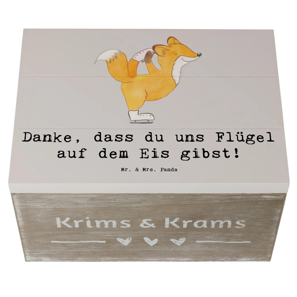 Holzkiste Eiskunstlauf Trainerin Danke Geschenkdose, Holzkiste, Erinnerungskiste, Aufbewahrungsbox, Dekokiste, Schatulle, XXL, Geschenkbox, Schatzkiste, Erinnerungsbox, Kiste, Truhe, Geschenk, Sport, Sportart, Hobby, Schenken, Danke, Dankeschön, Auszeichnung, Gewinn, Sportler