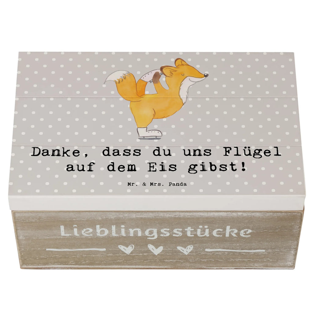 Holzkiste Eiskunstlauf Trainerin Danke Geschenkdose, Holzkiste, Erinnerungskiste, Aufbewahrungsbox, Dekokiste, Schatulle, XXL, Geschenkbox, Schatzkiste, Erinnerungsbox, Kiste, Truhe, Geschenk, Sport, Sportart, Hobby, Schenken, Danke, Dankeschön, Auszeichnung, Gewinn, Sportler