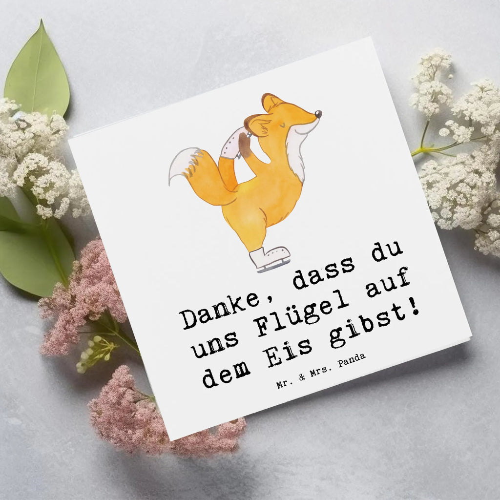 Deluxe Karte Eiskunstlauf Trainerin Danke Karte, Hochzeitskarte, Klappkarte, Glückwunschkarte, Einladungskarte, Hochwertige Grußkarte, Grußkarte, Geburtstagskarte, Hochwertige Klappkarte, Geschenk, Sport, Sportart, Hobby, Schenken, Danke, Dankeschön, Auszeichnung, Gewinn, Sportler