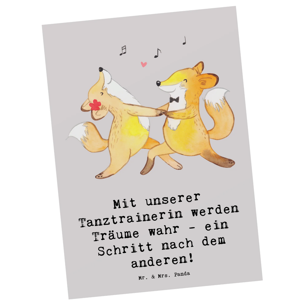 Postcard Mit unserer Tanztrainerin werden Träume wahr - ein Schritt nach dem anderen! Einladungskarte, Einladung, Einladungskarten Geburtstag, Karte, Ansichtskarte, Geschenkkarte, Grußkarte, Dankeskarte, Einladung Geburtstag, Ansichtskarten, Postkarte, Geburtstagskarte, Geschenk, Sport, Sportart, Hobby, Schenken, Danke, Dankeschön, Auszeichnung, Gewinn, Sportler