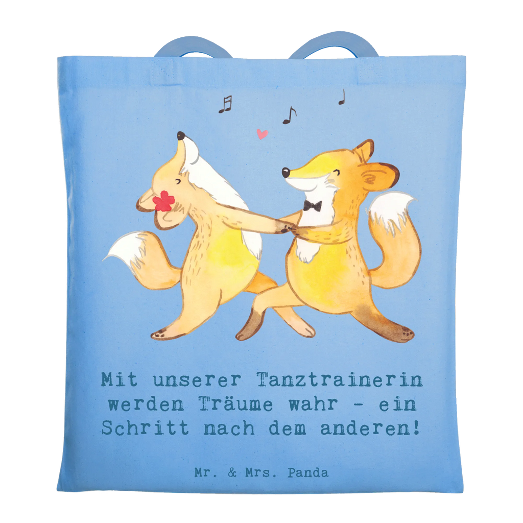 Tragetasche Tanzen Trainerin Jutebeutel, Einkaufstasche, Stofftasche, Badetasche, Strandtasche, Einkaufstüte, Laptoptasche, Tragetasche, Stoffbeutel, Schultertasche, Tasche, Jutetasche, Umhängetasche, Shopper, Beutel, Beuteltasche, Geschenk, Sport, Sportart, Hobby, Schenken, Danke, Dankeschön, Auszeichnung, Gewinn, Sportler