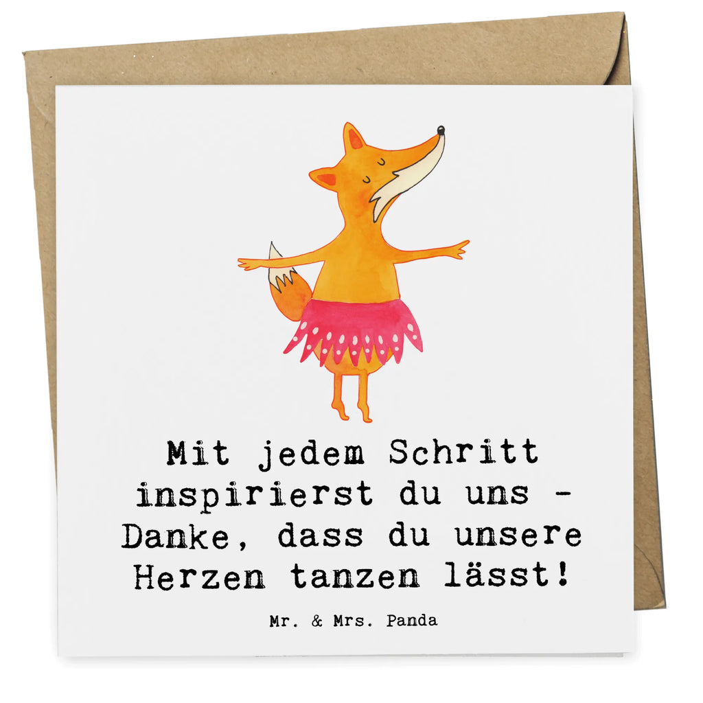 Deluxe Card Mit jedem Schritt inspirierst du uns - Danke, dass du unsere Herzen tanzen lässt! Hochwertige Klappkarte, Klappkarte, Karte, Geburtstagskarte, Glückwunschkarte, Einladungskarte, Hochwertige Grußkarte, Hochzeitskarte, Grußkarte, Geschenk, Sport, Sportart, Hobby, Schenken, Danke, Dankeschön, Auszeichnung, Gewinn, Sportler