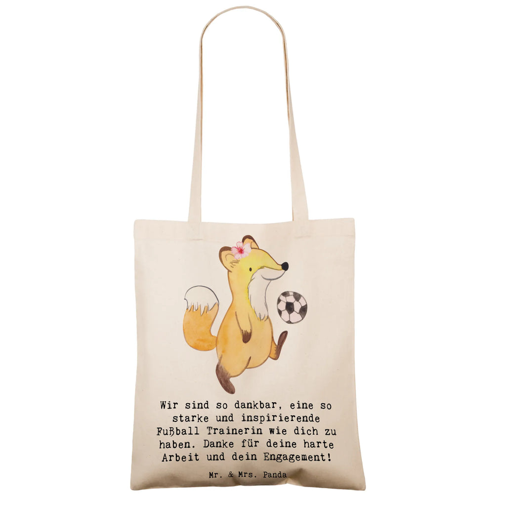 Tote bag Wir sind so dankbar, eine so starke und inspirierende Fußball Trainerin wie dich zu haben. Danke für deine harte Arbeit und dein Engagement! Strandtasche, Jutetasche, Stofftasche, Badetasche, Beutel, Einkaufstasche, Stoffbeutel, Jutebeutel, Beuteltasche, Umhängetasche, Einkaufstüte, Tasche, Laptoptasche, Shopper, Schultertasche, Tragetasche, Geschenk, Sport, Sportart, Hobby, Schenken, Danke, Dankeschön, Auszeichnung, Gewinn, Sportler