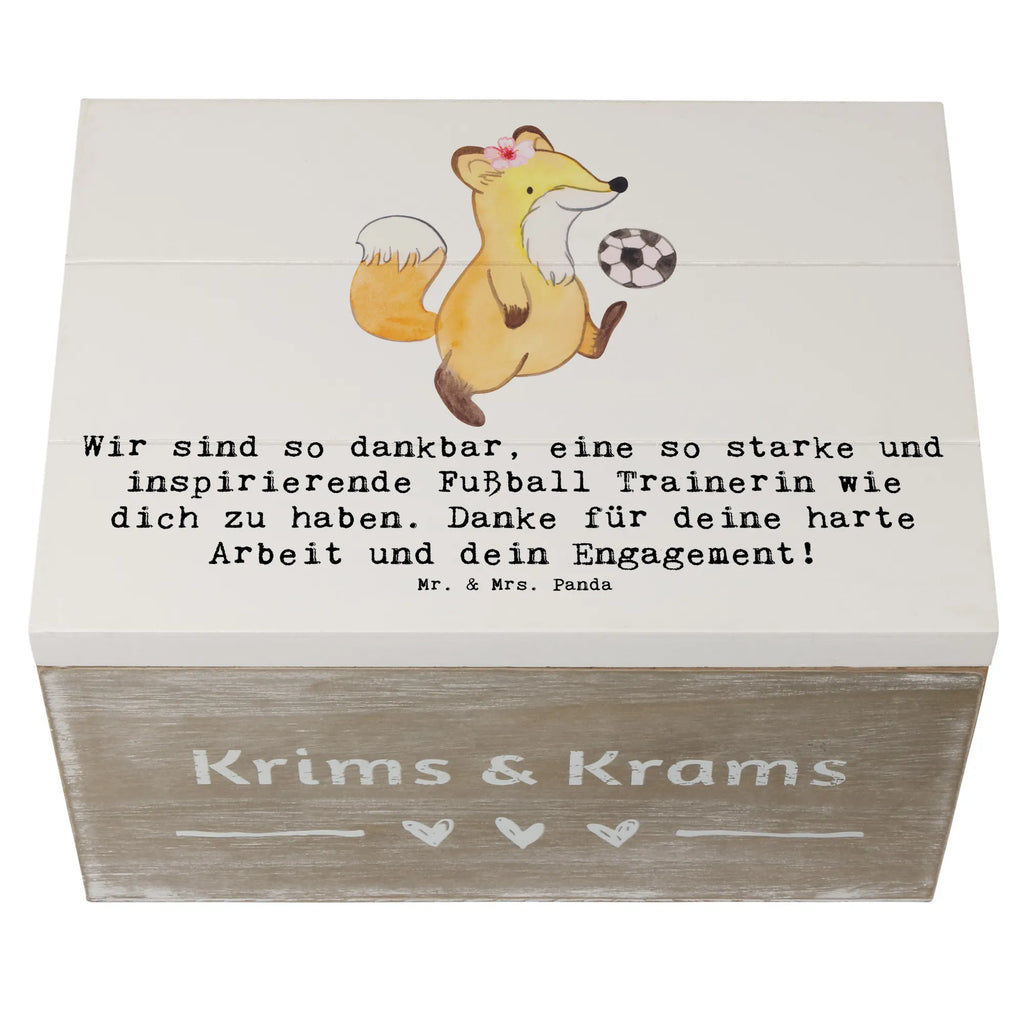 Holzkiste Fußball Trainerin Dankbarkeit Dekokiste, Schatulle, Geschenkbox, Kiste, Geschenkdose, Aufbewahrungsbox, Erinnerungskiste, XXL, Schatzkiste, Erinnerungsbox, Truhe, Holzkiste, Geschenk, Sport, Sportart, Hobby, Schenken, Danke, Dankeschön, Auszeichnung, Gewinn, Sportler