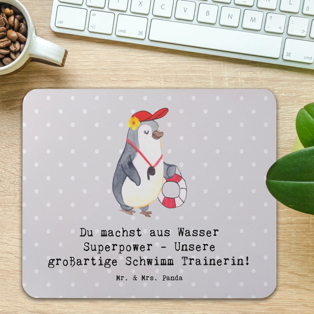 Mouse mat Du machst aus Wasser Superpower - Unsere großartige Schwimm Trainerin! Einzigartiges Mauspad, Arbeitszimmer, PC Zubehör, Mausunterlage, Computer zubehör, Designer Mauspad, Mauspad Büro, Mousepad, Mauspad, Büroausstattung, Geschenk, Sport, Sportart, Hobby, Schenken, Danke, Dankeschön, Auszeichnung, Gewinn, Sportler