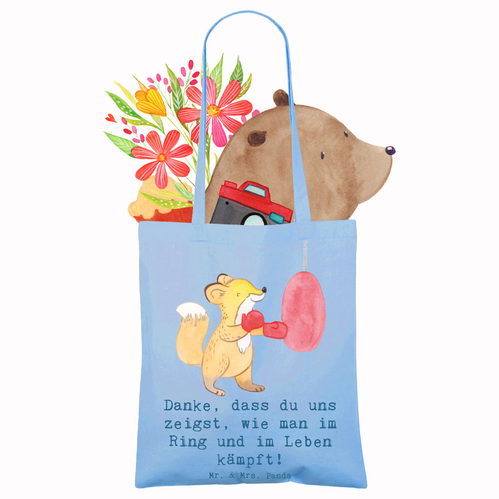Tote bag Danke, dass du uns zeigst, wie man im Ring und im Leben kämpft! Strandtasche, Jutebeutel, Badetasche, Umhängetasche, Laptoptasche, Jutetasche, Beutel, Beuteltasche, Stoffbeutel, Stofftasche, Shopper, Einkaufstasche, Tasche, Schultertasche, Tragetasche, Einkaufstüte, Geschenk, Sport, Sportart, Hobby, Schenken, Danke, Dankeschön, Auszeichnung, Gewinn, Sportler