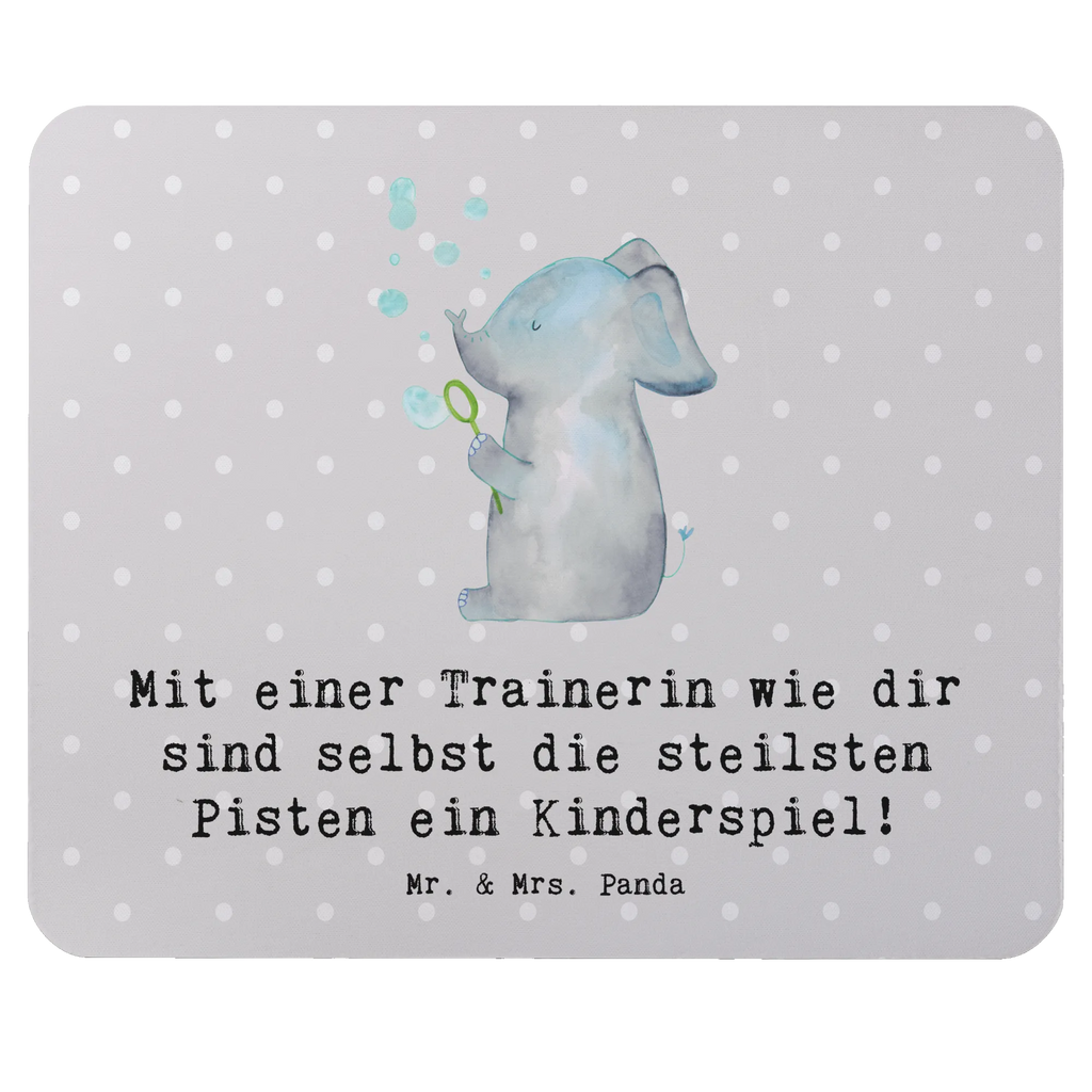 Mouse mat Mit einer Trainerin wie dir sind selbst die steilsten Pisten ein Kinderspiel! Einzigartiges Mauspad, Mousepad, Mauspad, Mauspad Büro, Büroausstattung, Mausunterlage, PC Zubehör, Arbeitszimmer, Computer zubehör, Designer Mauspad, Geschenk, Sport, Sportart, Hobby, Schenken, Danke, Dankeschön, Auszeichnung, Gewinn, Sportler
