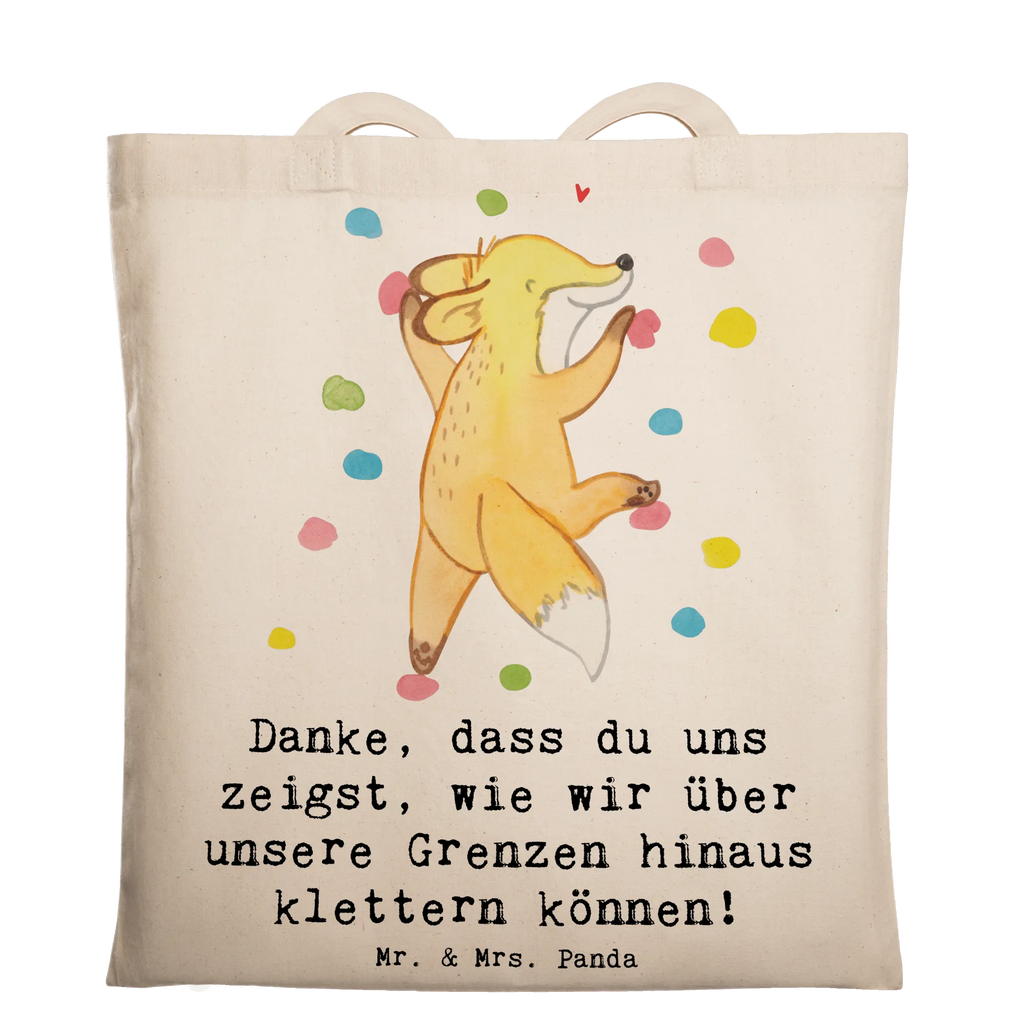 Tote bag Danke, dass du uns zeigst, wie wir über unsere Grenzen hinaus klettern können! Beutel, Strandtasche, Tasche, Einkaufstasche, Beuteltasche, Laptoptasche, Jutebeutel, Jutetasche, Shopper, Stofftasche, Tragetasche, Stoffbeutel, Badetasche, Umhängetasche, Einkaufstüte, Schultertasche, Geschenk, Sport, Sportart, Hobby, Schenken, Danke, Dankeschön, Auszeichnung, Gewinn, Sportler