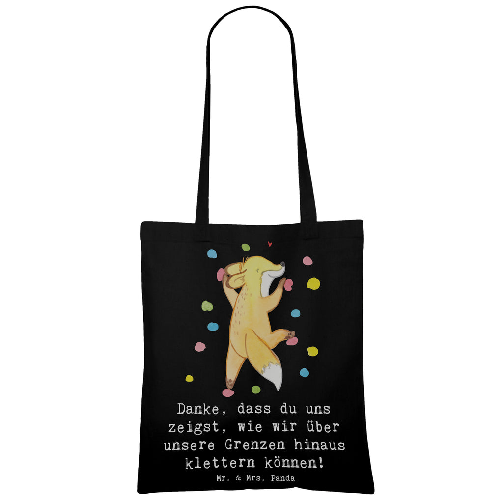 Tote bag Danke, dass du uns zeigst, wie wir über unsere Grenzen hinaus klettern können! Beutel, Strandtasche, Tasche, Einkaufstasche, Beuteltasche, Laptoptasche, Jutebeutel, Jutetasche, Shopper, Stofftasche, Tragetasche, Stoffbeutel, Badetasche, Umhängetasche, Einkaufstüte, Schultertasche, Geschenk, Sport, Sportart, Hobby, Schenken, Danke, Dankeschön, Auszeichnung, Gewinn, Sportler