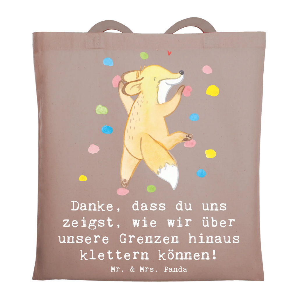 Tote bag Danke, dass du uns zeigst, wie wir über unsere Grenzen hinaus klettern können! Beutel, Strandtasche, Tasche, Einkaufstasche, Beuteltasche, Laptoptasche, Jutebeutel, Jutetasche, Shopper, Stofftasche, Tragetasche, Stoffbeutel, Badetasche, Umhängetasche, Einkaufstüte, Schultertasche, Geschenk, Sport, Sportart, Hobby, Schenken, Danke, Dankeschön, Auszeichnung, Gewinn, Sportler