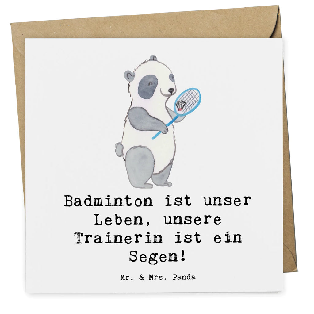 Deluxe Card Badminton ist unser Leben, unsere Trainerin ist ein Segen! Grußkarte, Einladungskarte, Karte, Hochwertige Grußkarte, Geburtstagskarte, Hochzeitskarte, Glückwunschkarte, Klappkarte, Hochwertige Klappkarte, Geschenk, Sport, Sportart, Hobby, Schenken, Danke, Dankeschön, Auszeichnung, Gewinn, Sportler
