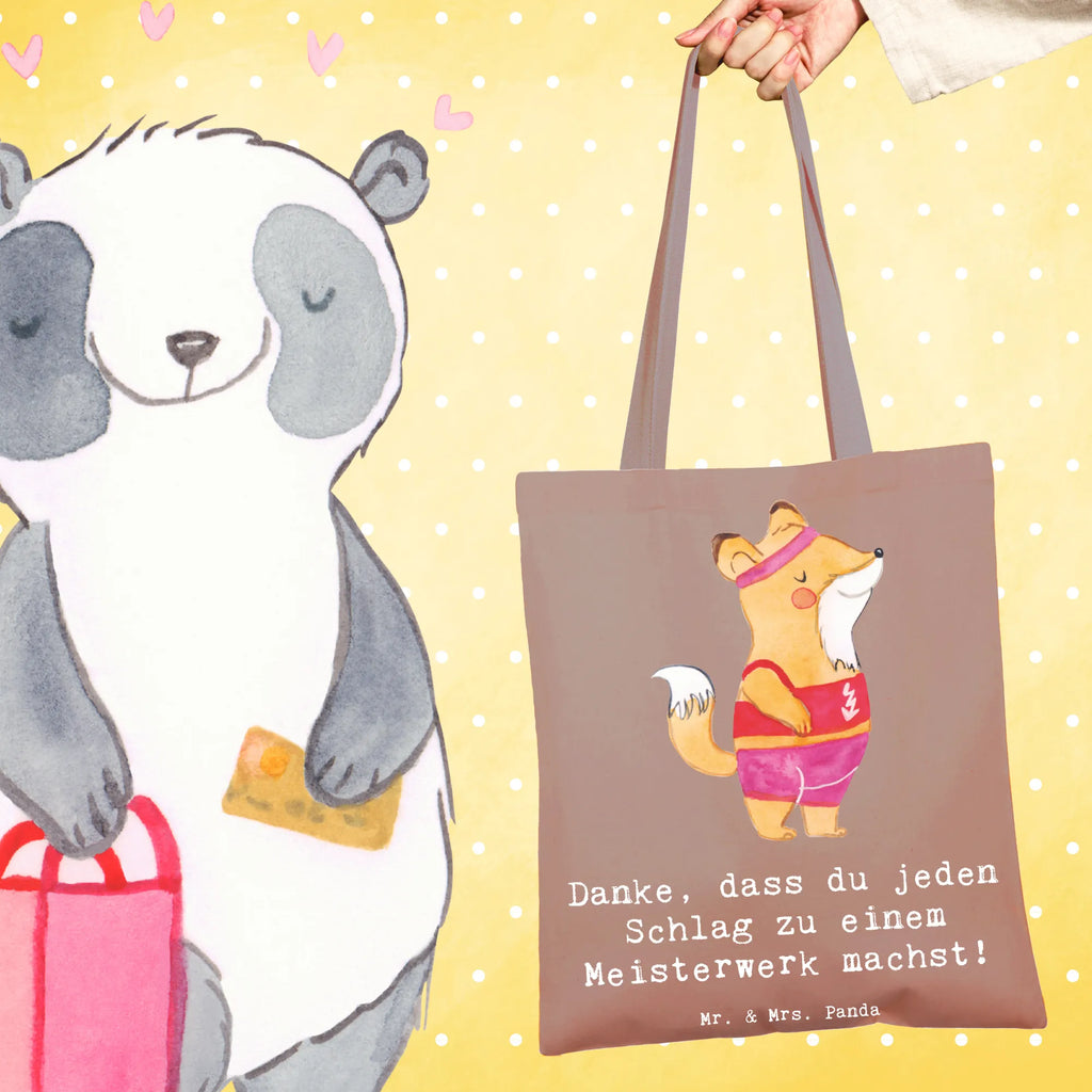 Tote bag Danke, dass du jeden Schlag zu einem Meisterwerk machst! Jutetasche, Umhängetasche, Einkaufstasche, Beuteltasche, Einkaufstüte, Tragetasche, Shopper, Beutel, Schultertasche, Jutebeutel, Badetasche, Laptoptasche, Stofftasche, Stoffbeutel, Tasche, Strandtasche, Geschenk, Sport, Sportart, Hobby, Schenken, Danke, Dankeschön, Auszeichnung, Gewinn, Sportler