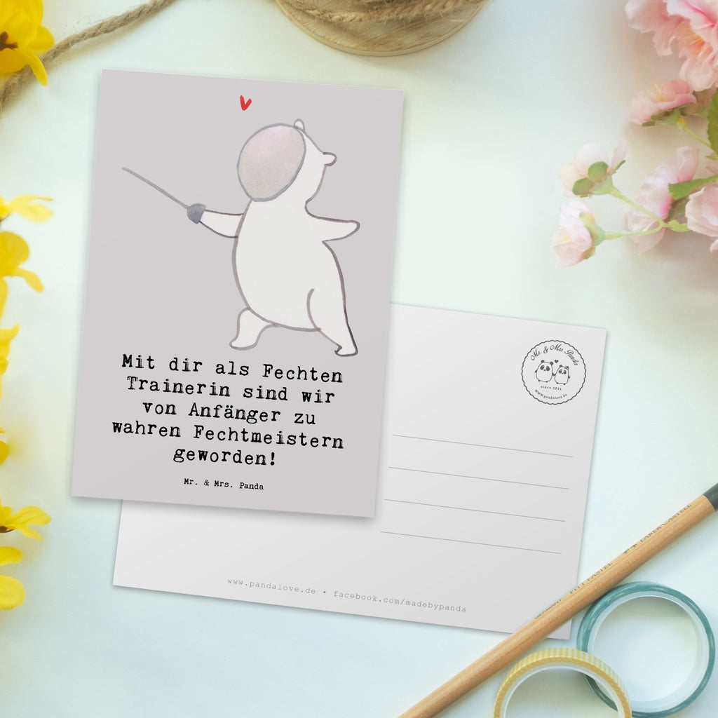 Postcard Mit dir als Fechten Trainerin sind wir von Anfänger zu wahren Fechtmeistern geworden! Einladungskarte, Dankeskarte, Einladungskarten Geburtstag, Karte, Ansichtskarten, Postkarte, Grußkarte, Einladung, Einladung Geburtstag, Geschenkkarte, Geburtstagskarte, Ansichtskarte, Geschenk, Sport, Sportart, Hobby, Schenken, Danke, Dankeschön, Auszeichnung, Gewinn, Sportler
