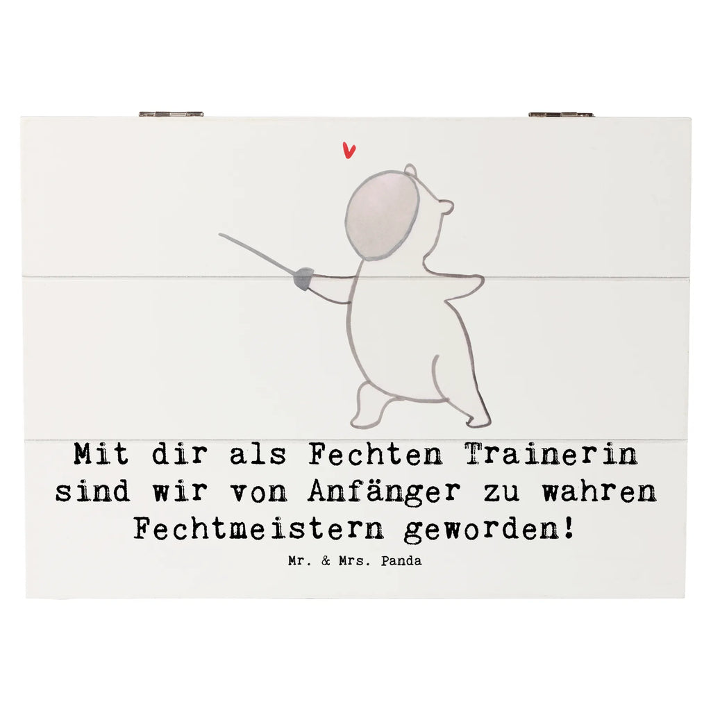Holzkiste Fechten Trainerin Meister Aufbewahrungsbox, Truhe, Holzkiste, XXL, Schatzkiste, Geschenkbox, Schatulle, Erinnerungskiste, Erinnerungsbox, Geschenkdose, Kiste, Dekokiste, Geschenk, Sport, Sportart, Hobby, Schenken, Danke, Dankeschön, Auszeichnung, Gewinn, Sportler