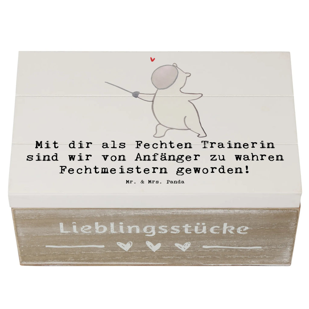 Holzkiste Fechten Trainerin Meister Aufbewahrungsbox, Truhe, Holzkiste, XXL, Schatzkiste, Geschenkbox, Schatulle, Erinnerungskiste, Erinnerungsbox, Geschenkdose, Kiste, Dekokiste, Geschenk, Sport, Sportart, Hobby, Schenken, Danke, Dankeschön, Auszeichnung, Gewinn, Sportler