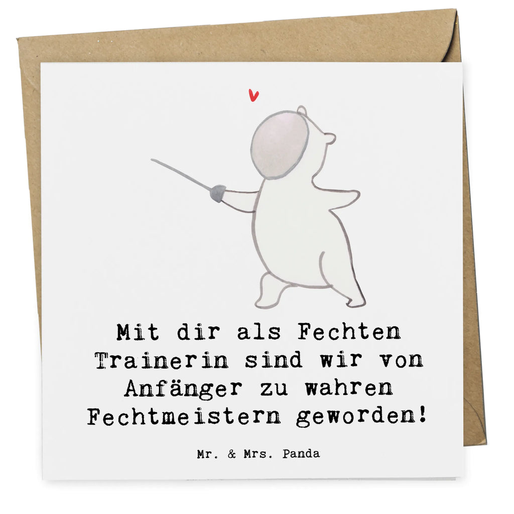 Deluxe Card Mit dir als Fechten Trainerin sind wir von Anfänger zu wahren Fechtmeistern geworden! Einladungskarte, Hochwertige Klappkarte, Geburtstagskarte, Klappkarte, Karte, Hochwertige Grußkarte, Hochzeitskarte, Glückwunschkarte, Grußkarte, Geschenk, Sport, Sportart, Hobby, Schenken, Danke, Dankeschön, Auszeichnung, Gewinn, Sportler