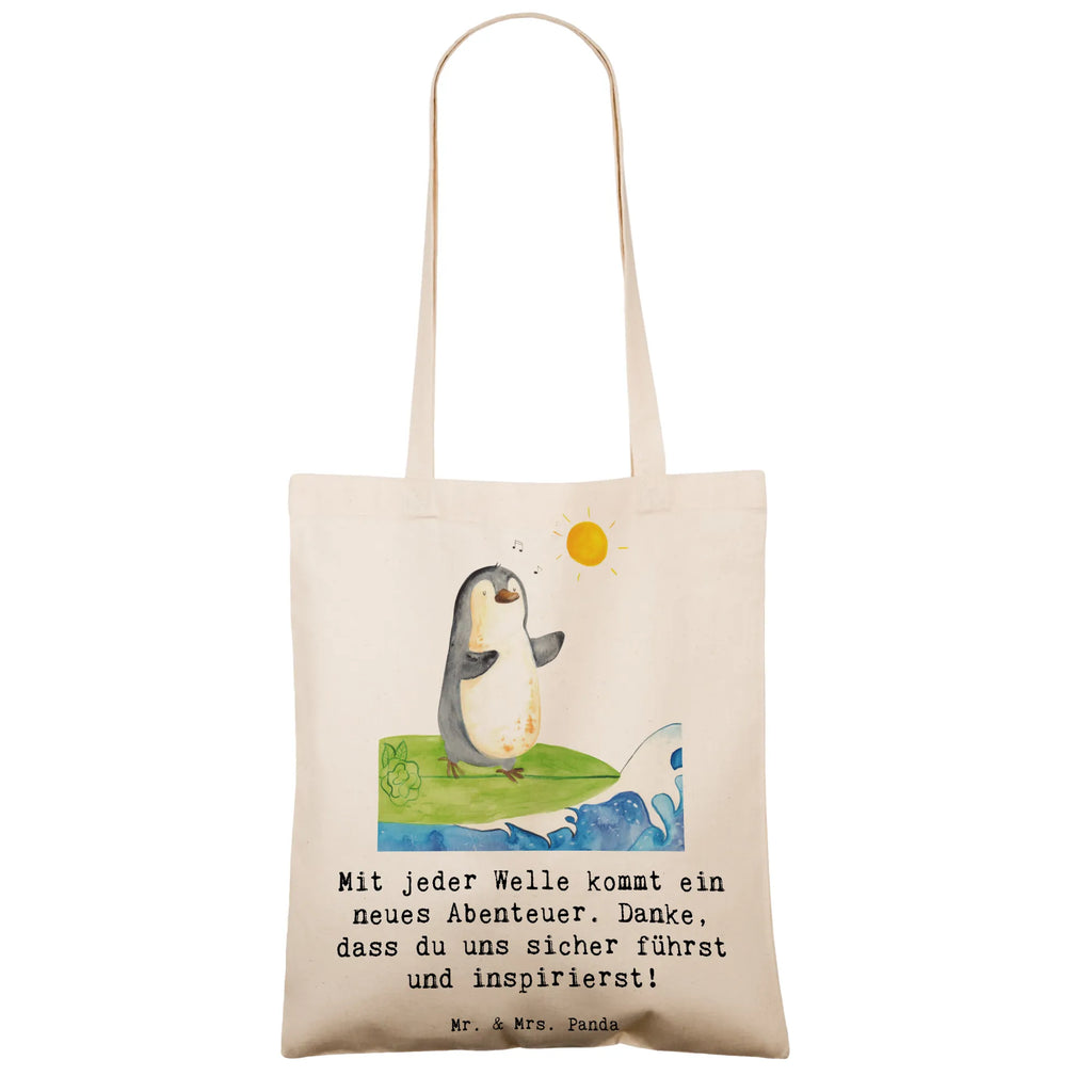 Tote bag Mit jeder Welle kommt ein neues Abenteuer. Danke, dass du uns sicher führst und inspirierst! Beutel, Shopper, Einkaufstasche, Jutebeutel, Jutetasche, Tasche, Stoffbeutel, Tragetasche, Laptoptasche, Badetasche, Stofftasche, Umhängetasche, Strandtasche, Schultertasche, Einkaufstüte, Beuteltasche, Geschenk, Sport, Sportart, Hobby, Schenken, Danke, Dankeschön, Auszeichnung, Gewinn, Sportler