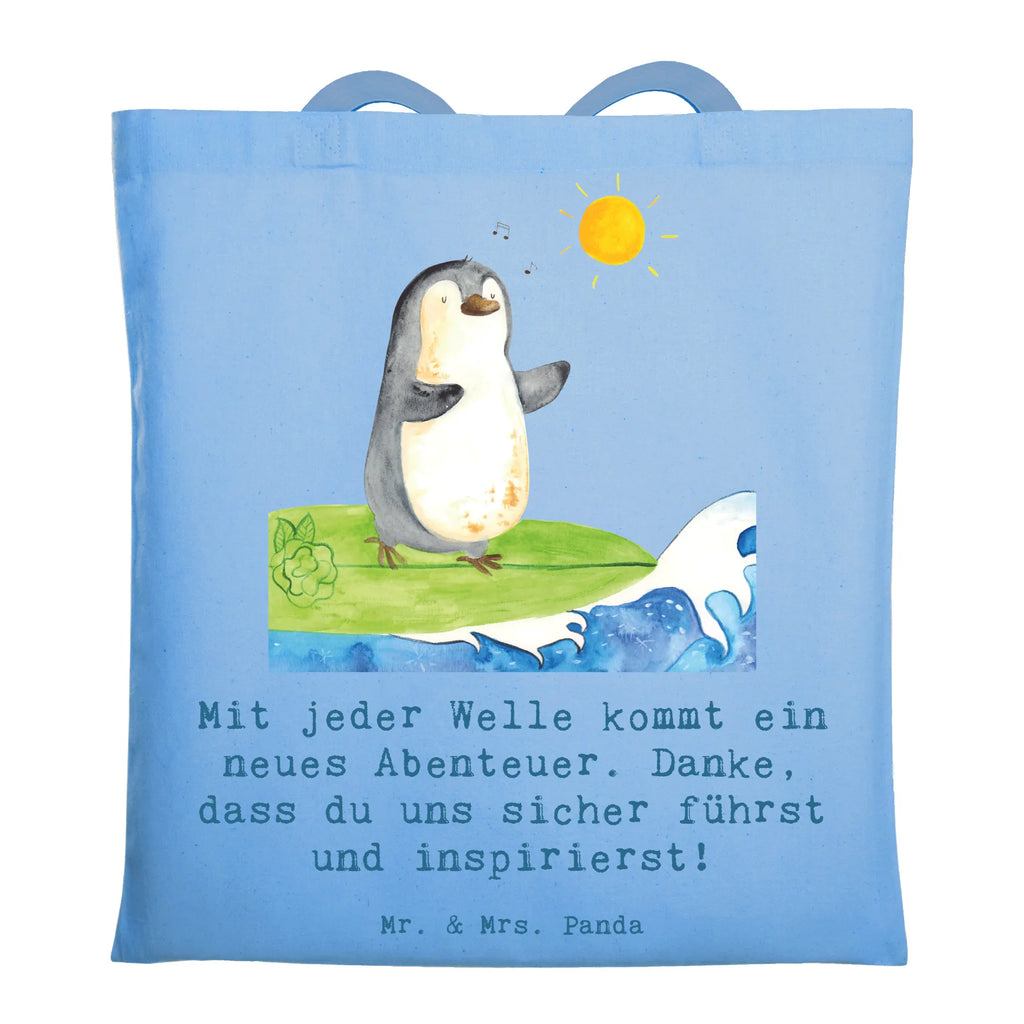Tote bag Mit jeder Welle kommt ein neues Abenteuer. Danke, dass du uns sicher führst und inspirierst! Beutel, Shopper, Einkaufstasche, Jutebeutel, Jutetasche, Tasche, Stoffbeutel, Tragetasche, Laptoptasche, Badetasche, Stofftasche, Umhängetasche, Strandtasche, Schultertasche, Einkaufstüte, Beuteltasche, Geschenk, Sport, Sportart, Hobby, Schenken, Danke, Dankeschön, Auszeichnung, Gewinn, Sportler