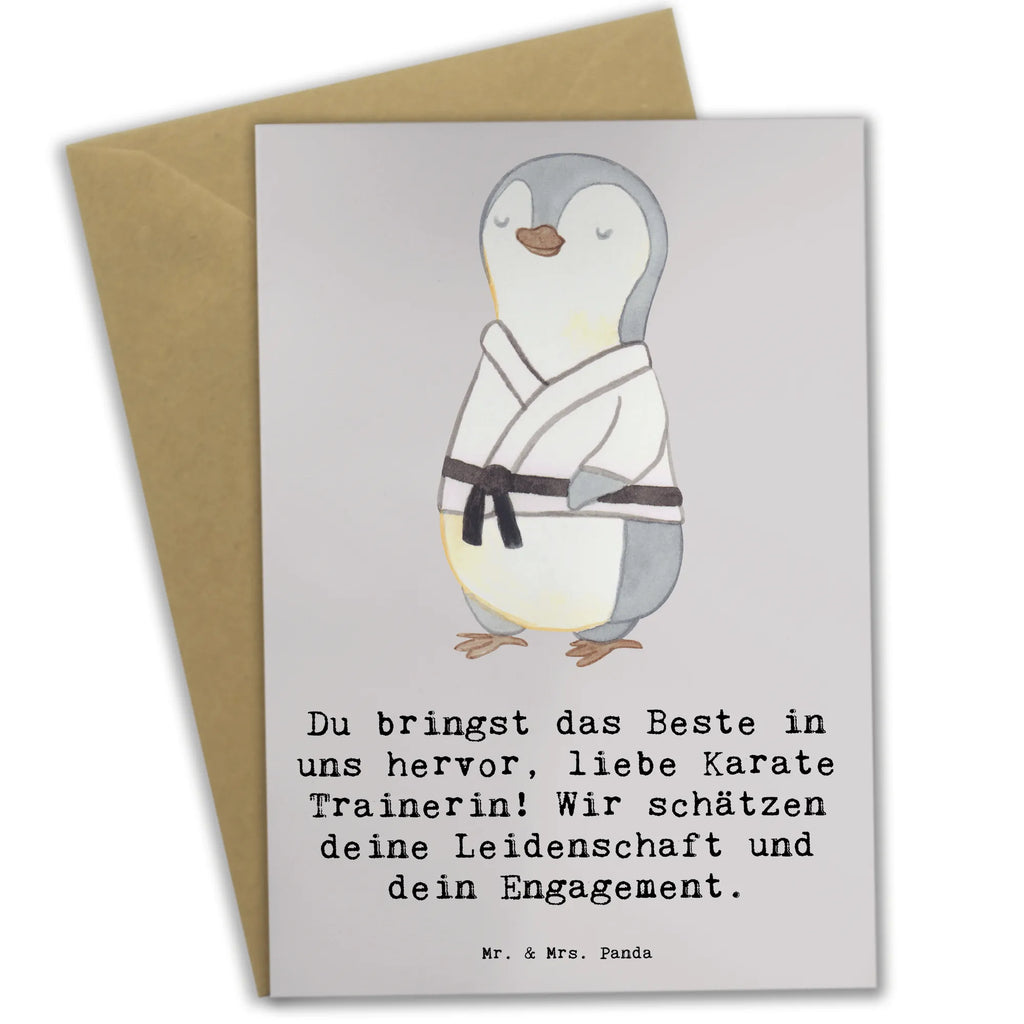 Greetings card Du bringst das Beste in uns hervor, liebe Karate Trainerin! Wir schätzen deine Leidenschaft und dein Engagement. Ansichtskarten, Geburtstagskarte, Einladungskarte, Grußkarte, Glückwunschkarte, Hochzeitskarte, Klappkarte, Karte, Geschenk, Sport, Sportart, Hobby, Schenken, Danke, Dankeschön, Auszeichnung, Gewinn, Sportler