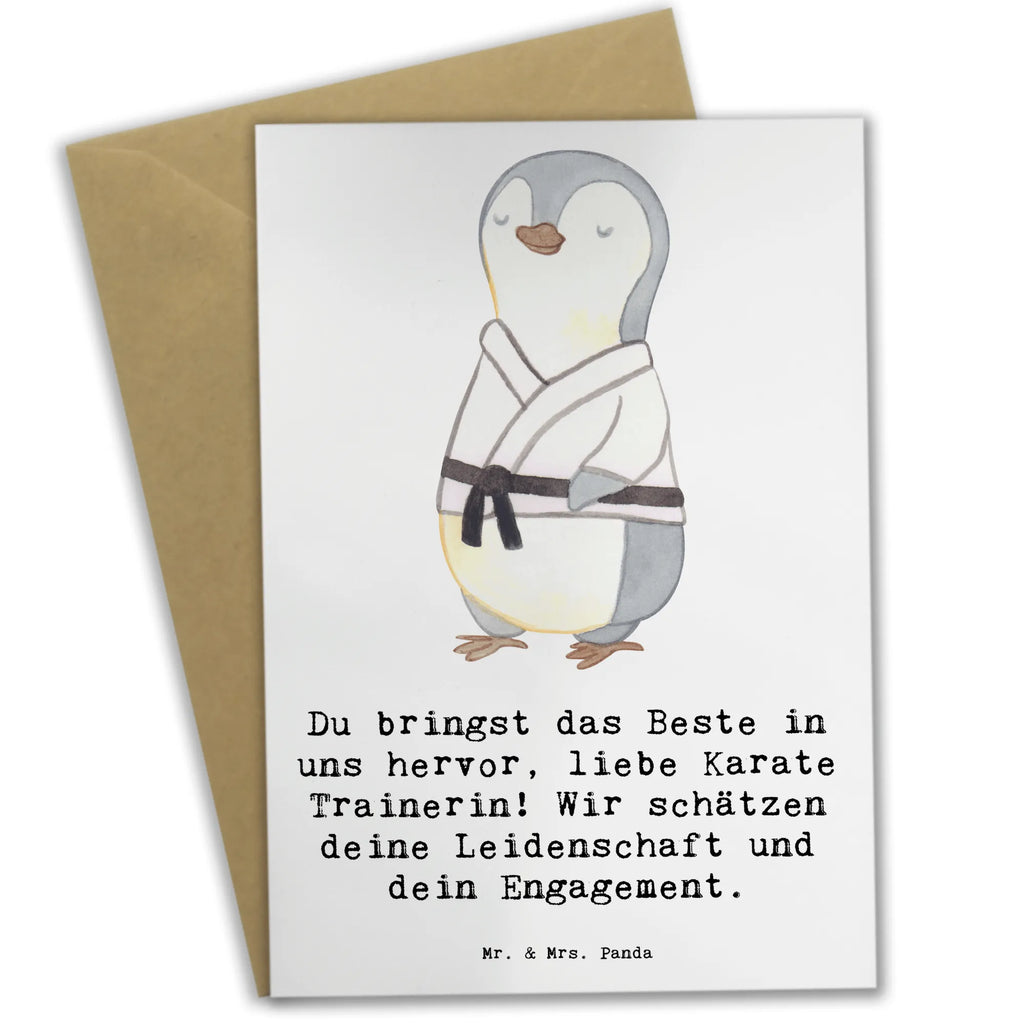 Greetings card Du bringst das Beste in uns hervor, liebe Karate Trainerin! Wir schätzen deine Leidenschaft und dein Engagement. Ansichtskarten, Geburtstagskarte, Einladungskarte, Grußkarte, Glückwunschkarte, Hochzeitskarte, Klappkarte, Karte, Geschenk, Sport, Sportart, Hobby, Schenken, Danke, Dankeschön, Auszeichnung, Gewinn, Sportler
