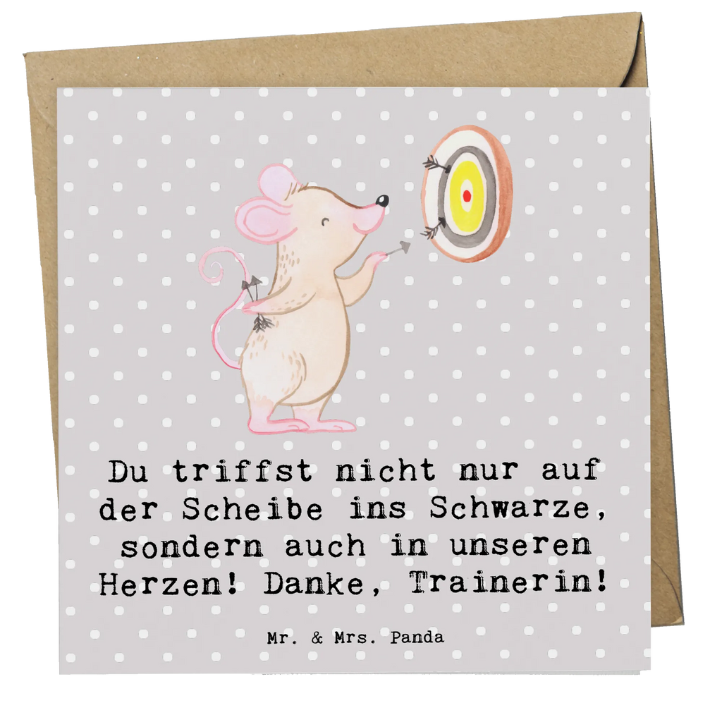 Deluxe Card Du triffst nicht nur auf der Scheibe ins Schwarze, sondern auch in unseren Herzen! Danke, Trainerin! Karte, Einladungskarte, Geburtstagskarte, Grußkarte, Klappkarte, Hochwertige Klappkarte, Glückwunschkarte, Hochzeitskarte, Hochwertige Grußkarte, Geschenk, Sport, Sportart, Hobby, Schenken, Danke, Dankeschön, Auszeichnung, Gewinn, Sportler