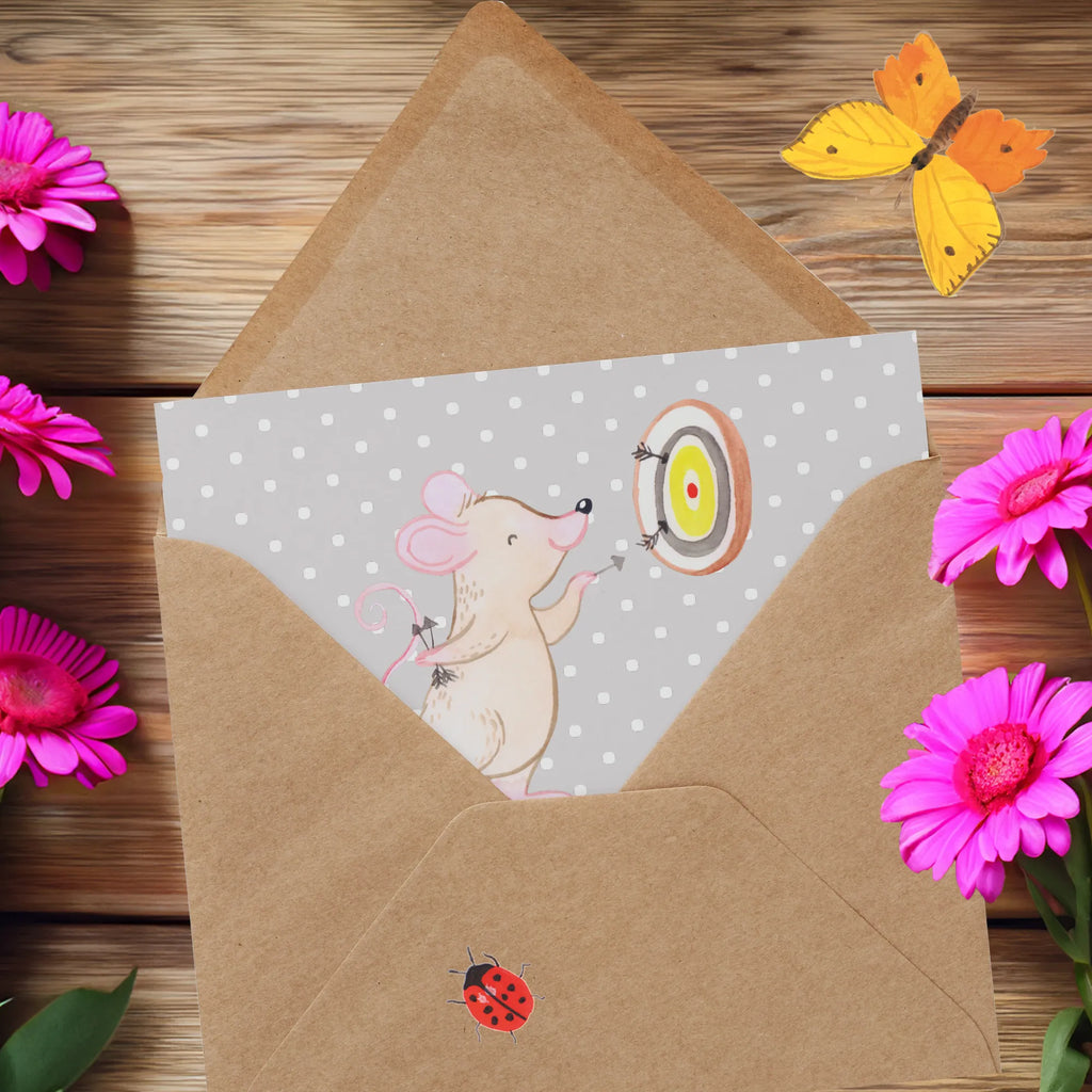 Deluxe Card Du triffst nicht nur auf der Scheibe ins Schwarze, sondern auch in unseren Herzen! Danke, Trainerin! Karte, Einladungskarte, Geburtstagskarte, Grußkarte, Klappkarte, Hochwertige Klappkarte, Glückwunschkarte, Hochzeitskarte, Hochwertige Grußkarte, Geschenk, Sport, Sportart, Hobby, Schenken, Danke, Dankeschön, Auszeichnung, Gewinn, Sportler