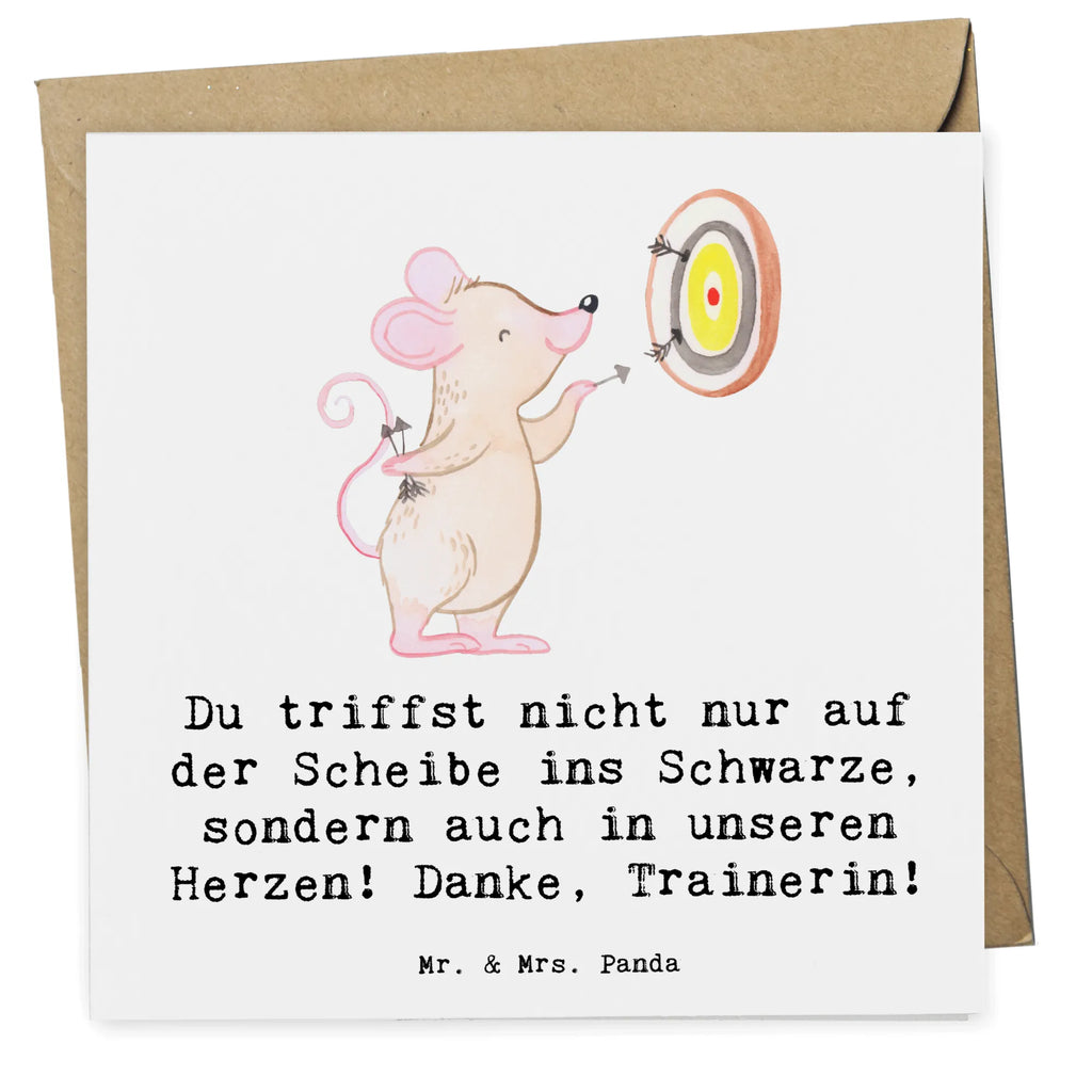 Deluxe Card Du triffst nicht nur auf der Scheibe ins Schwarze, sondern auch in unseren Herzen! Danke, Trainerin! Karte, Einladungskarte, Geburtstagskarte, Grußkarte, Klappkarte, Hochwertige Klappkarte, Glückwunschkarte, Hochzeitskarte, Hochwertige Grußkarte, Geschenk, Sport, Sportart, Hobby, Schenken, Danke, Dankeschön, Auszeichnung, Gewinn, Sportler