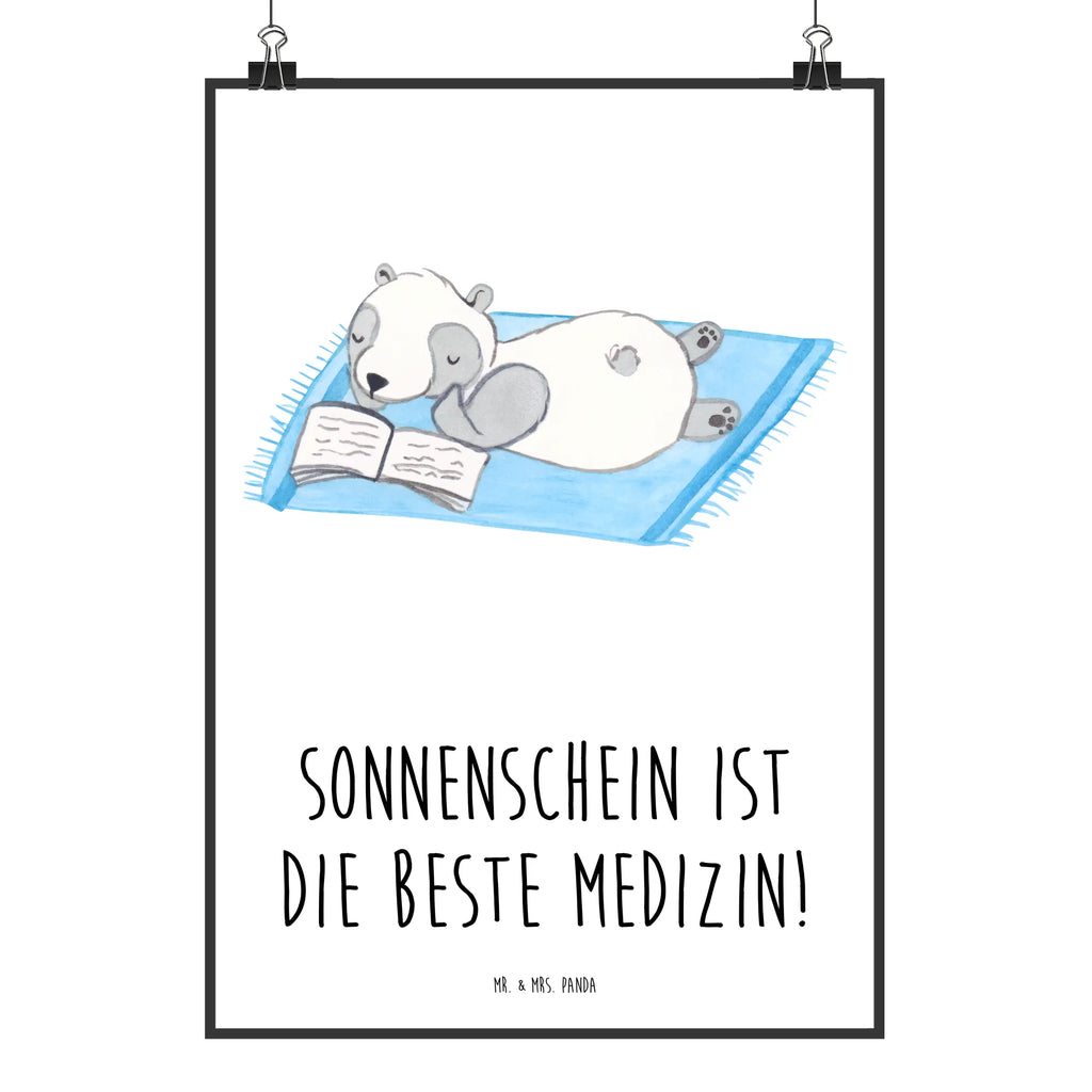 Poster Sommer Sonnenschein Kinderposter, Wanddeko, Wandposter, Designposter, Raumdekoration, Wanddeko Bild, Küchenposter, Handgemaltes Poster, Kunstdruck, Poster, Mr. & Mrs. Panda Poster, Wanddekoration, Posterdruck, Bild, Sommer, Sommermotive, Urlaubsmotive, Produkte für Urlauber, Sommer Produkte