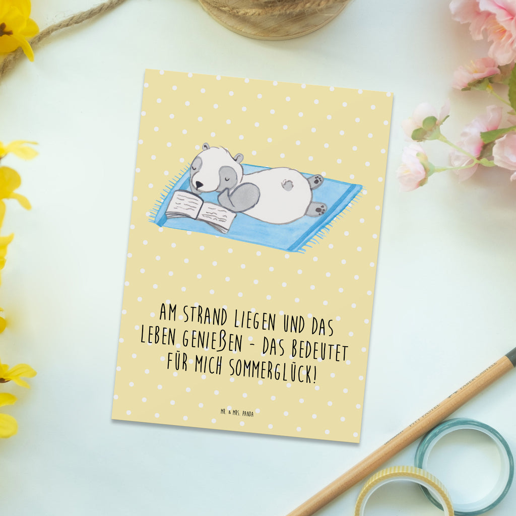 Postcard Am Strand liegen und das Leben genießen - das bedeutet für mich Sommerglück! Einladungskarten Geburtstag, Ansichtskarten, Postkarte, Dankeskarte, Karte, Ansichtskarte, Grußkarte, Geschenkkarte, Geburtstagskarte, Einladungskarte, Einladung Geburtstag, Einladung, Sommer, Sommermotive, Urlaubsmotive, Produkte für Urlauber, Sommer Produkte