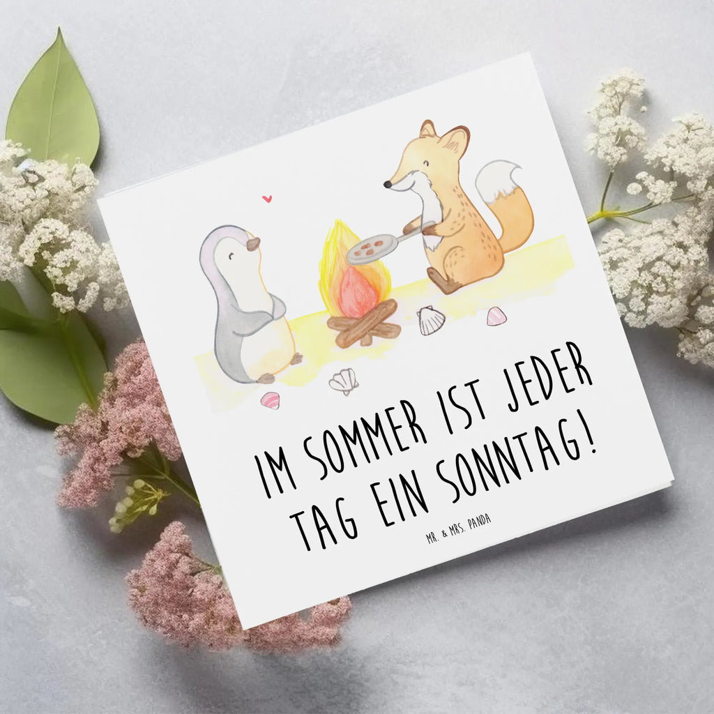 Deluxe Card Im Sommer ist jeder Tag ein Sonntag! Einladungskarte, Karte, Klappkarte, Geburtstagskarte, Hochzeitskarte, Glückwunschkarte, Hochwertige Grußkarte, Hochwertige Klappkarte, Grußkarte, Sommer, Sommermotive, Urlaubsmotive, Produkte für Urlauber, Sommer Produkte