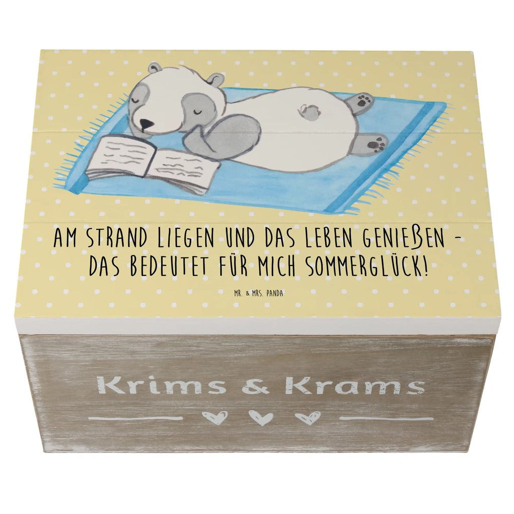 Holzkiste Sommerglück Geschenkbox, Geschenkdose, Holzkiste, Kiste, Aufbewahrungsbox, XXL, Dekokiste, Schatulle, Schatzkiste, Erinnerungskiste, Erinnerungsbox, Truhe, Sommer, Sommermotive, Urlaubsmotive, Produkte für Urlauber, Sommer Produkte