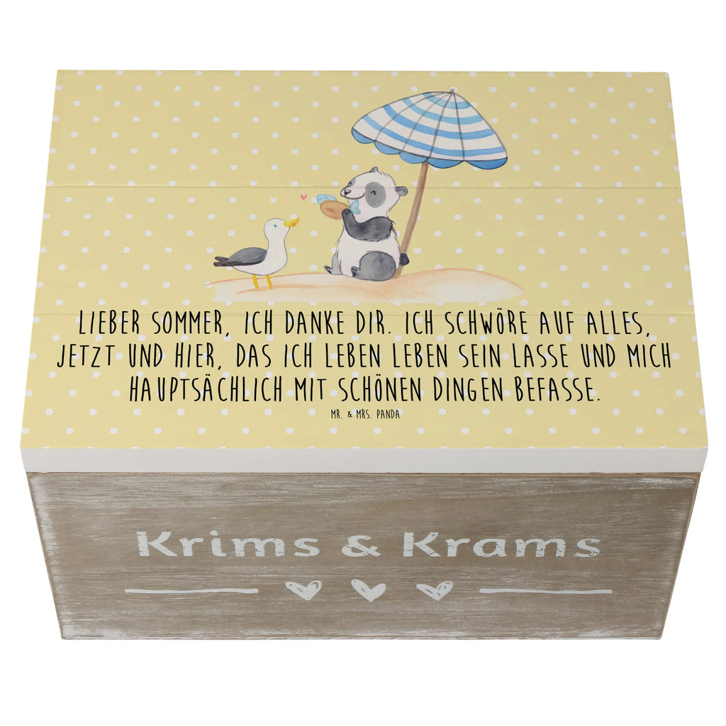 Holzkiste Lieber Sommer Aufbewahrungsbox, Dekokiste, Geschenkbox, Truhe, Holzkiste, Geschenkdose, Erinnerungsbox, Schatzkiste, Kiste, XXL, Erinnerungskiste, Schatulle, Sommer, Sommermotive, Urlaubsmotive, Produkte für Urlauber, Sommer Produkte