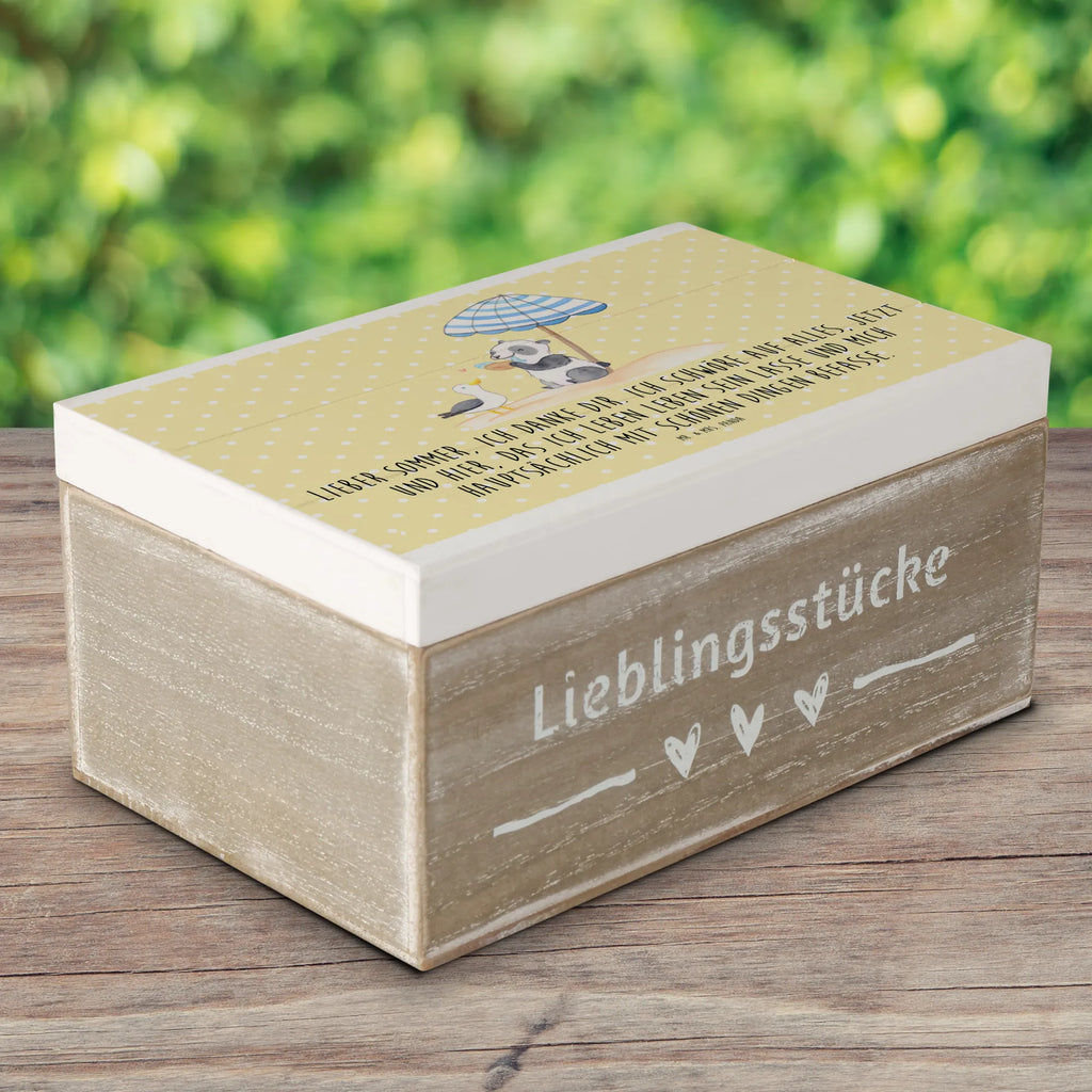 Holzkiste Lieber Sommer Aufbewahrungsbox, Dekokiste, Geschenkbox, Truhe, Holzkiste, Geschenkdose, Erinnerungsbox, Schatzkiste, Kiste, XXL, Erinnerungskiste, Schatulle, Sommer, Sommermotive, Urlaubsmotive, Produkte für Urlauber, Sommer Produkte