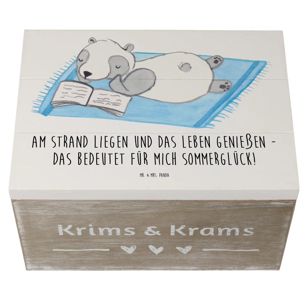 Holzkiste Sommerglück Geschenkbox, Geschenkdose, Holzkiste, Kiste, Aufbewahrungsbox, XXL, Dekokiste, Schatulle, Schatzkiste, Erinnerungskiste, Erinnerungsbox, Truhe, Sommer, Sommermotive, Urlaubsmotive, Produkte für Urlauber, Sommer Produkte