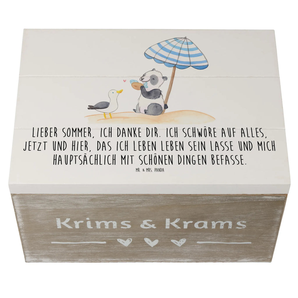 Holzkiste Lieber Sommer Aufbewahrungsbox, Dekokiste, Geschenkbox, Truhe, Holzkiste, Geschenkdose, Erinnerungsbox, Schatzkiste, Kiste, XXL, Erinnerungskiste, Schatulle, Sommer, Sommermotive, Urlaubsmotive, Produkte für Urlauber, Sommer Produkte