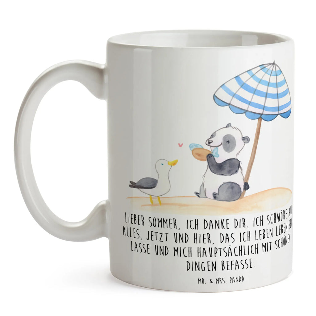 Tasse Lieber Sommer Teetasse, Keramiktasse, Porzellantasse, Tasse mit Zitaten, Tasse mit Motiven, Kaffeetasse, Bürotasse, Geschenktasse, Tasse, Sommer, Sommermotive, Urlaubsmotive, Produkte für Urlauber, Sommer Produkte