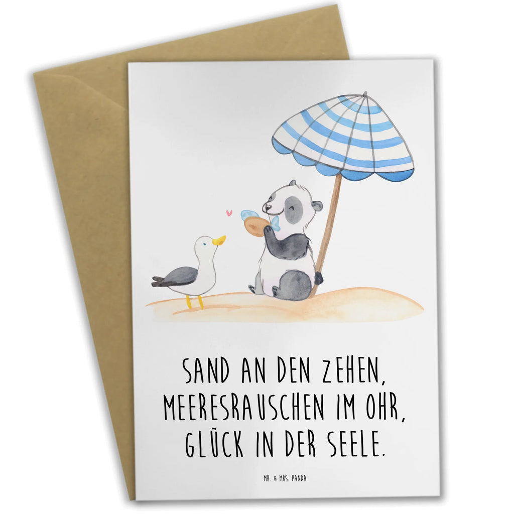 Greetings card Sand an den Zehen, Meeresrauschen im Ohr, Glück in der Seele. Karte, Hochzeitskarte, Glückwunschkarte, Einladungskarte, Grußkarte, Geburtstagskarte, Klappkarte, Ansichtskarten, Sommer, Sommermotive, Urlaubsmotive, Produkte für Urlauber, Sommer Produkte