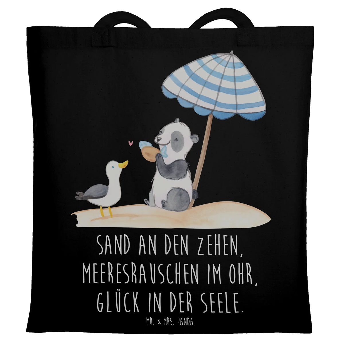 Torba Sand an den Zehen, Meeresrauschen im Ohr, Glück in der Seele. Lato, motywy letnie, motywy wakacyjne, produkty dla urlopowiczów, produkty letnie