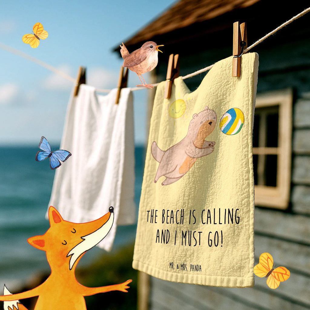 Guest towel The beach is calling and I must go! Duschtuch, Badetuch, Strandtuch, Saunatuch, Kinder Handtuch, Sommer, Sommermotive, Urlaubsmotive, Produkte für Urlauber, Sommer Produkte