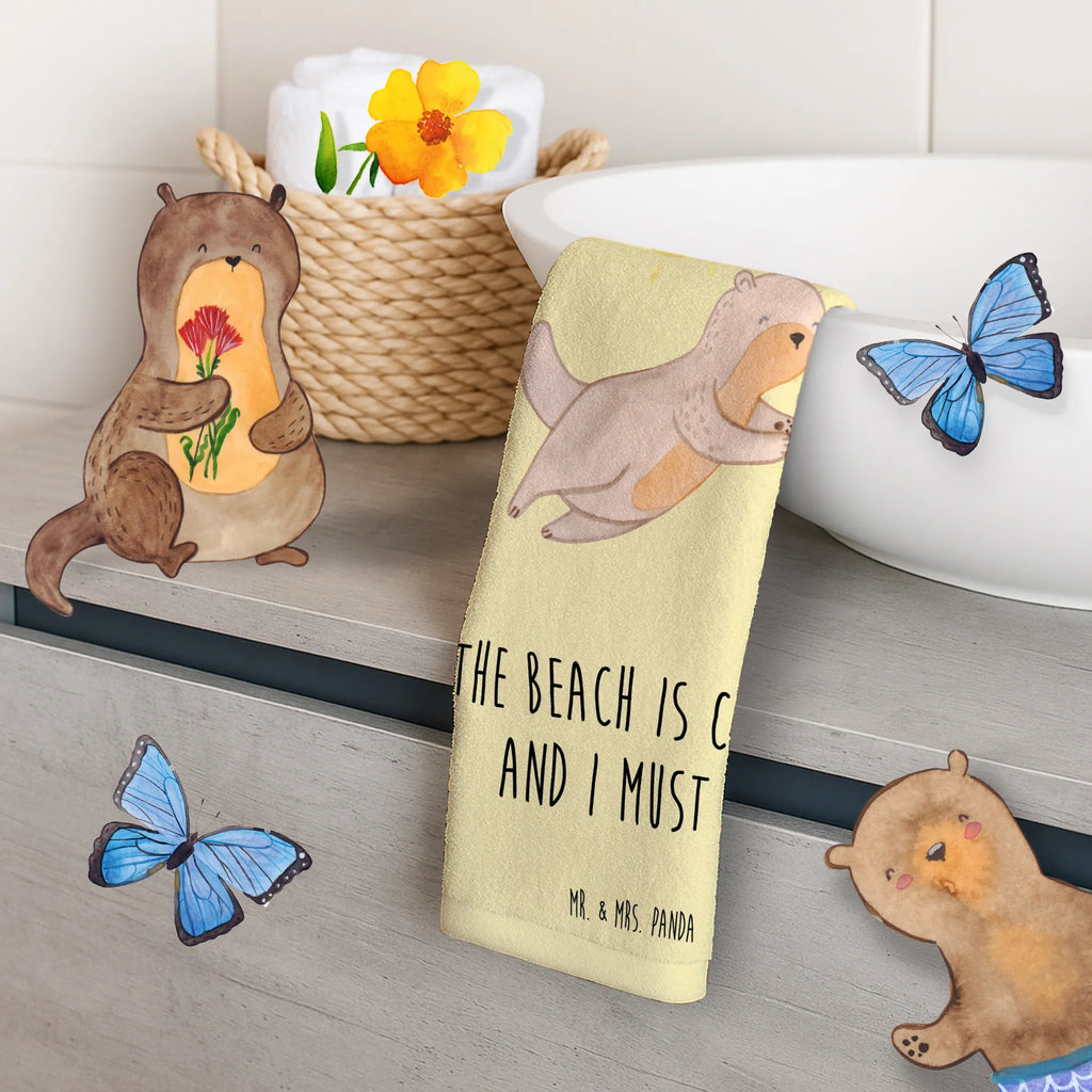 Guest towel The beach is calling and I must go! Duschtuch, Badetuch, Strandtuch, Saunatuch, Kinder Handtuch, Sommer, Sommermotive, Urlaubsmotive, Produkte für Urlauber, Sommer Produkte