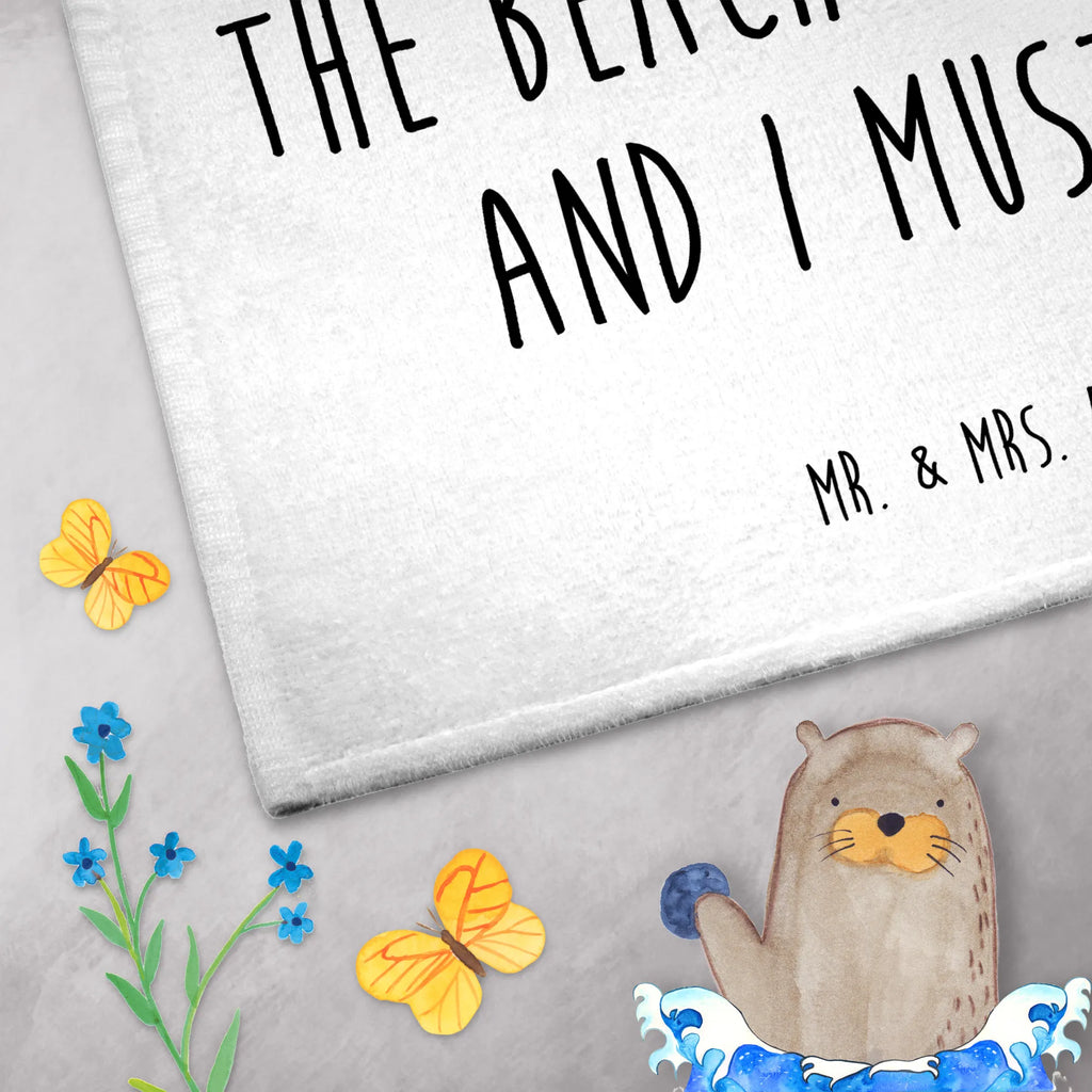 Guest towel The beach is calling and I must go! Duschtuch, Badetuch, Strandtuch, Saunatuch, Kinder Handtuch, Sommer, Sommermotive, Urlaubsmotive, Produkte für Urlauber, Sommer Produkte