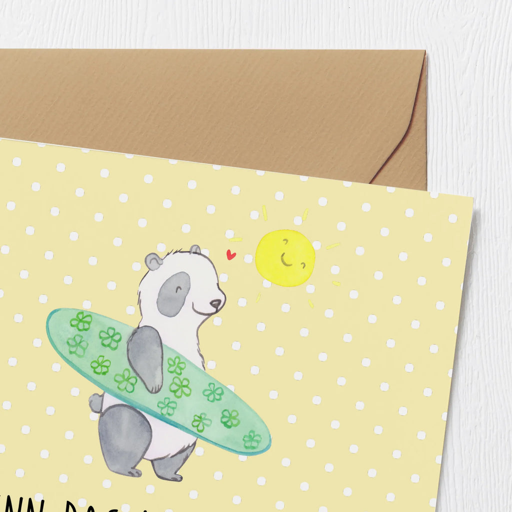 Karta Deluxe Wenn das Leben Wellen schlägt, surfen wir! Klappkarte, Karte, Hochwertige Klappkarte, Glückwunschkarte, Grußkarte, Hochzeitskarte, Geburtstagskarte, Hochwertige Grußkarte, Einladungskarte, Sommer, Sommermotive, Urlaubsmotive, Produkte für Urlauber, Sommer Produkte