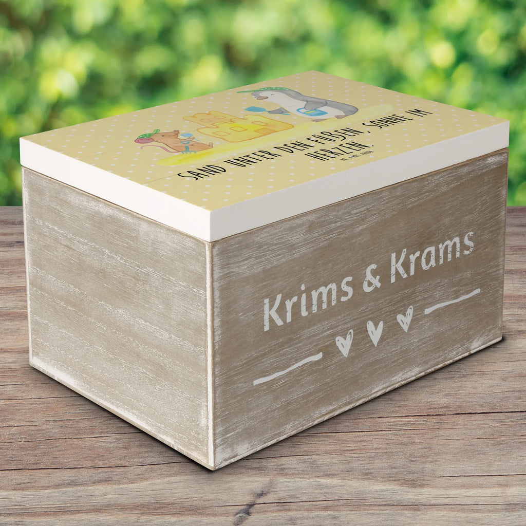 Wooden chest Sand unter den Füßen, Sonne im Herzen. Aufbewahrungsbox, Holzkiste, Erinnerungskiste, Kiste, Dekokiste, Geschenkbox, Erinnerungsbox, Schatzkiste, Geschenkdose, XXL, Truhe, Schatulle, Sommer, Sommermotive, Urlaubsmotive, Produkte für Urlauber, Sommer Produkte